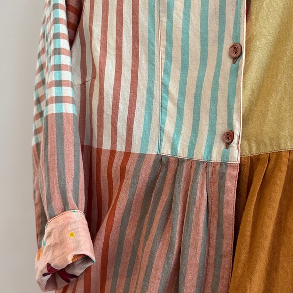 Gudrun Sjoden Multicolor Organic Cotton Dress Sz M - Picture 3 of 7